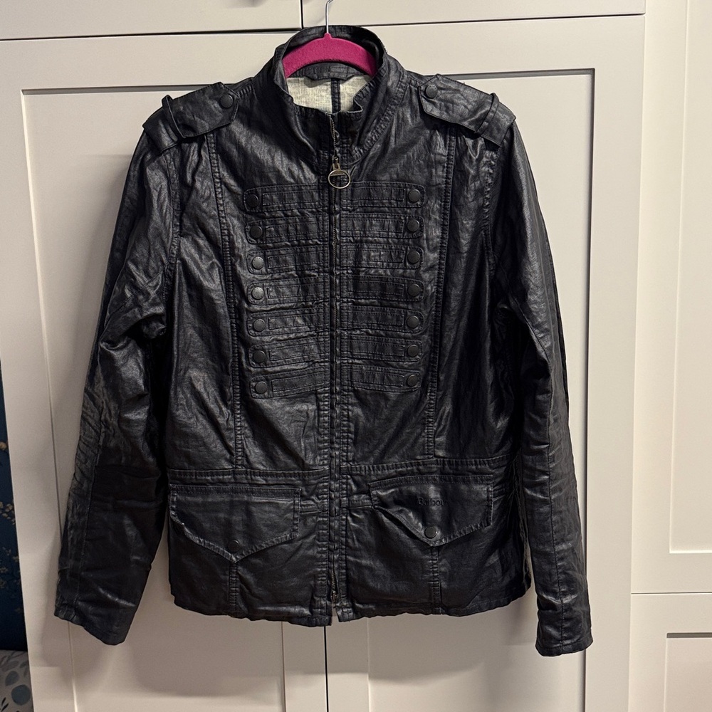 Barbour Black Utility Moto Jacket